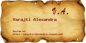 Varajti Alexandra névjegykártya